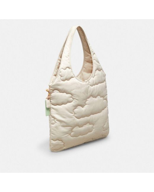 地球に優しい素材★Coachtopia Loop Quilted Tote Heart & Cloud COACH COACHTOPIA LOOP QUILTED CLOUD TOTE:NWT BLACK CO668 | eBay