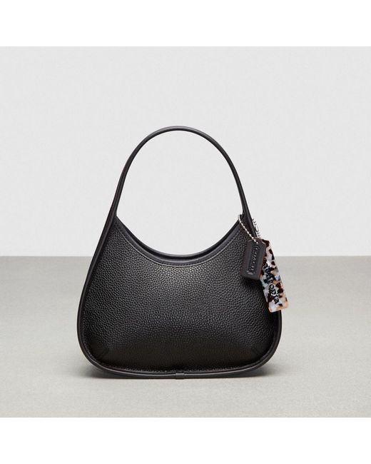 COACH Black Ergo Shoulder Bag In Topia Leather