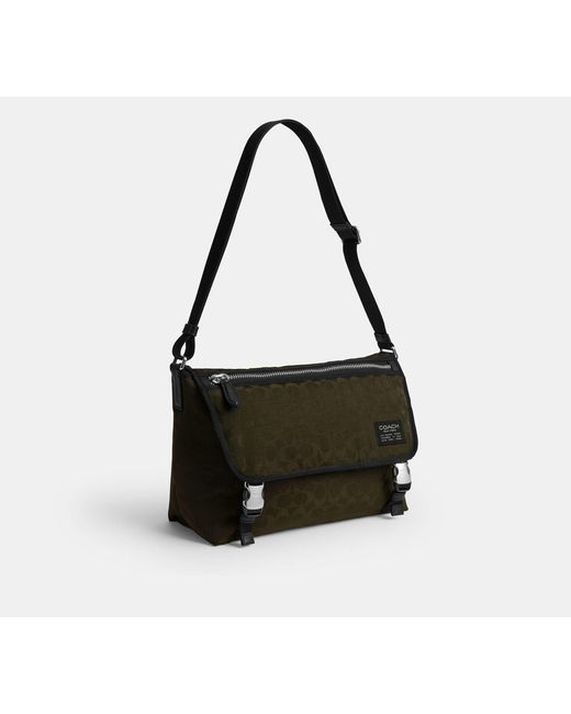 COACH Black Lane Messenger for men