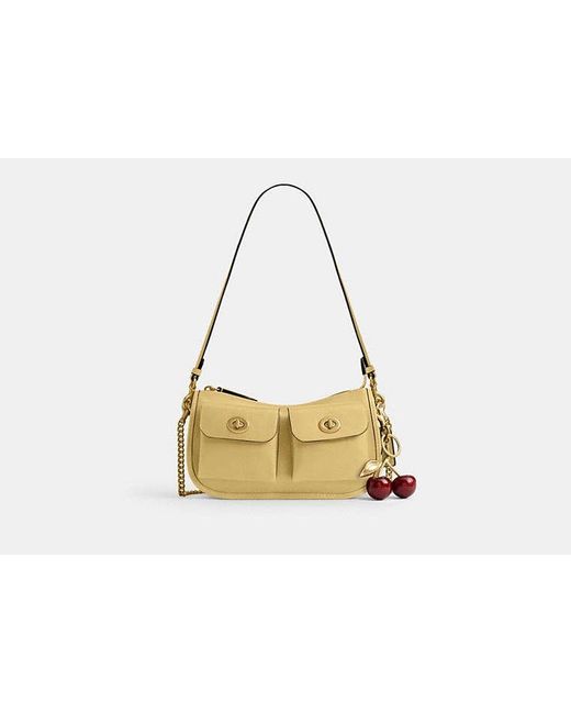 Sac Waverly À Double Fermeture Turnlock COACH en coloris Black