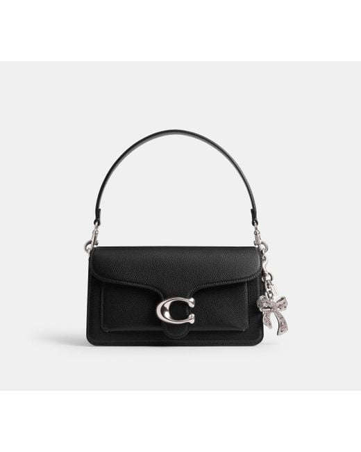 COACH Black Bow Bag Charm