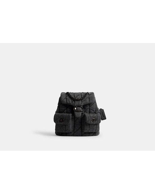Zaino Tabby Trapuntato di COACH in Black