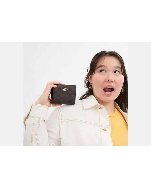 COACH Black Snap Wallet