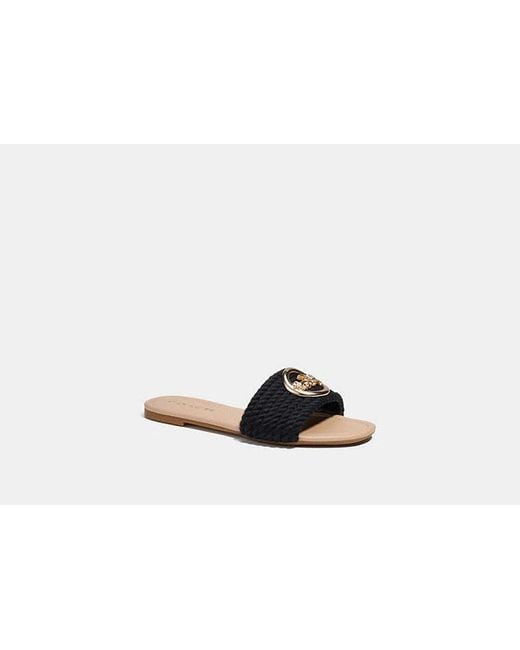 COACH Black Jolie Sandal