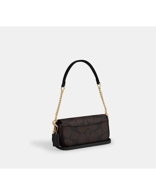 COACH Black Hailey Flap Bag