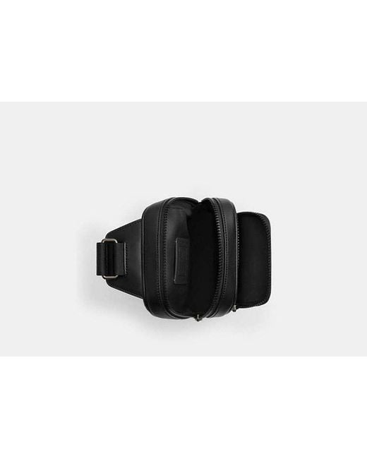 COACH Black Racer Sling Pack for men