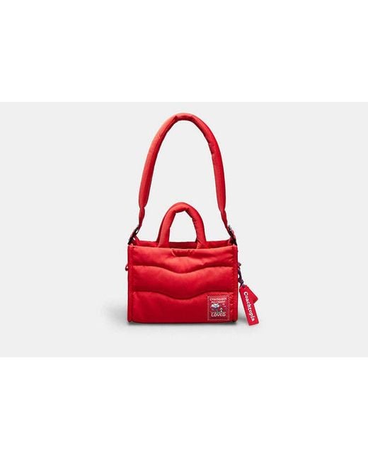 Coachtopia Red Coachtopia Loop Mini Tote Bag