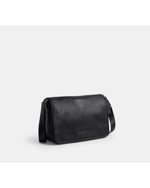 COACH Black Colby Messenger Bag 32 for men