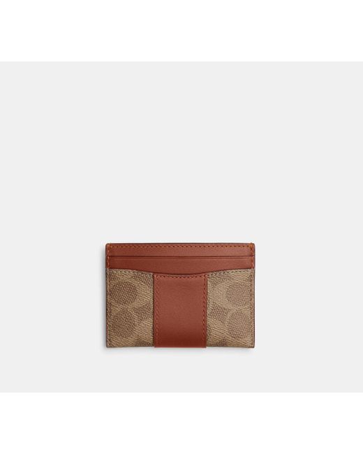 Porta Carte Di Credito Essential di COACH in Black