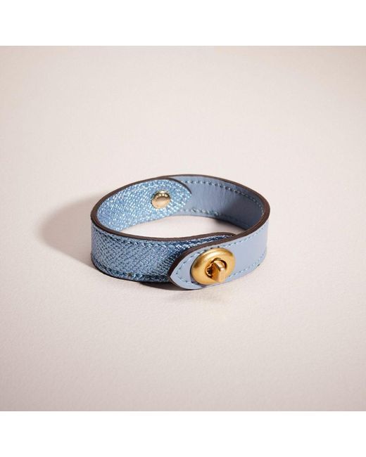 COACH Blue Remade Turnlock Bracelet