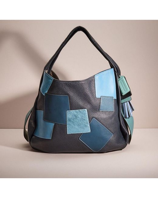 COACH Blue Upcrafted Bandit Hobo 39