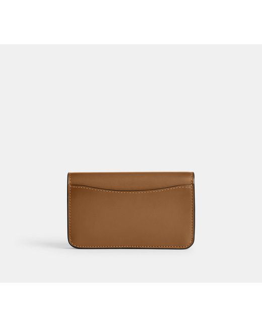 COACH White Essential Slim Card Case