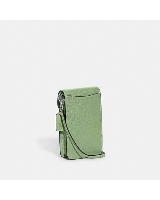 COACH Green Phone Crossbody Bag