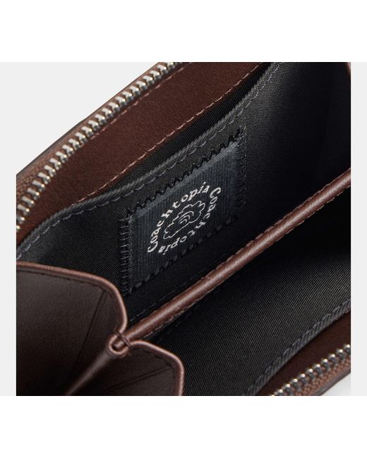 COACH Black Alter/Ego Zip Around Wallet