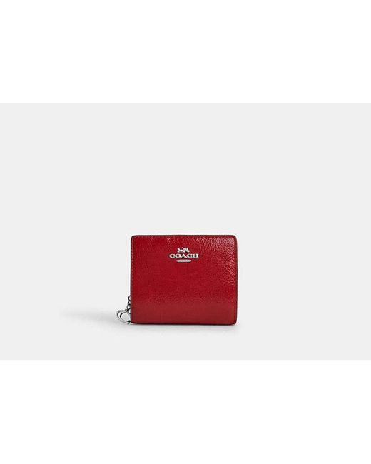 COACH Red Snap Wallet