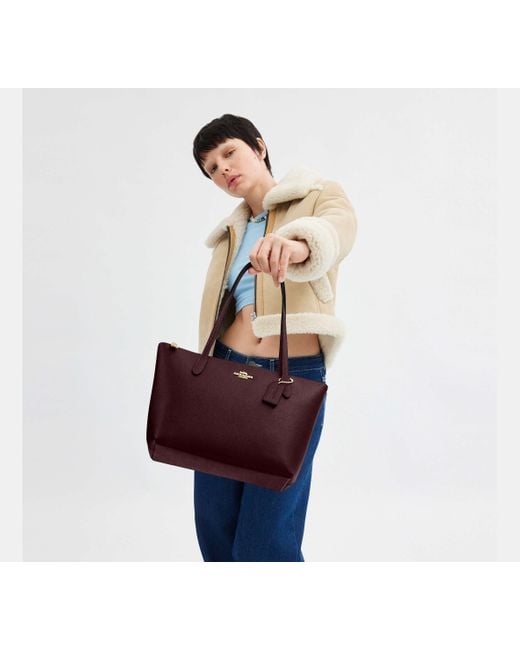 COACH Fiona Zip Tote Bag in Black Lyst UK