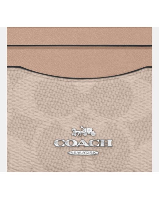 Tarjetero fino para docum COACH de color Black