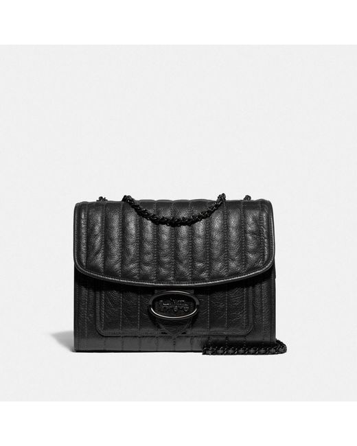 coach mollie tote in signature jacquard with stripes