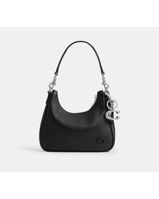 COACH Black Signature Bag Charm for men