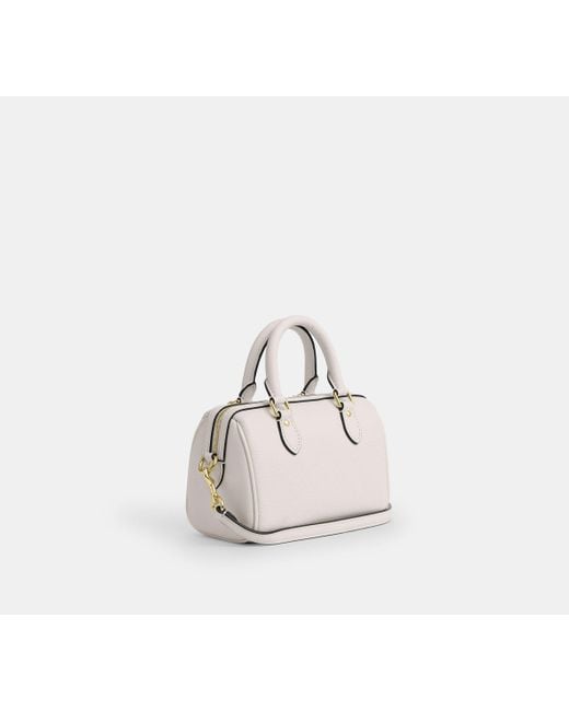 COACH Black Rowan Mini-Umhängetasche Aus Signature-Canvas