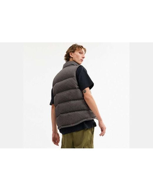 Chaleco De Plumón Liso COACH de hombre de color Black