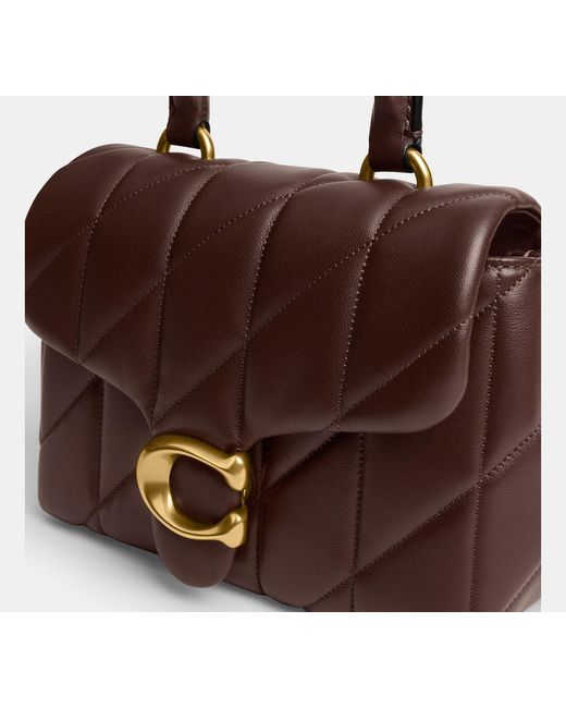 COACH Black Tabby Top Handle Bag