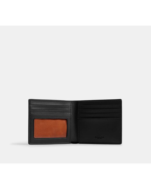 COACH White Id Billfold Wallet In Signature Canvas for men