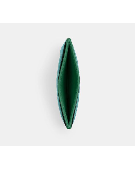 COACH Green Essential Kartenetui Mit Steppung