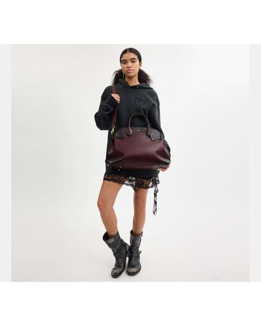COACH Black Soft Empire Carryall Bag 40
