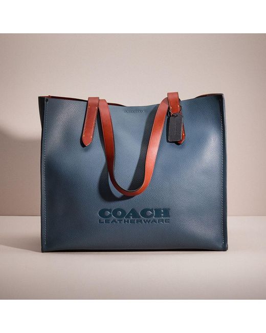 COACH Blue Restored Relay Tote for men