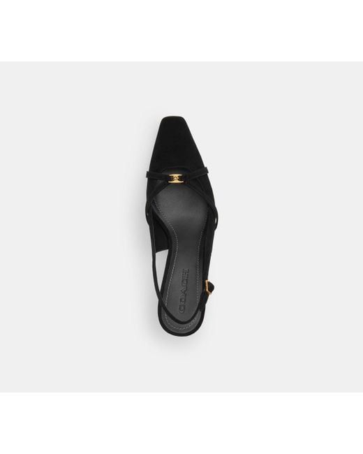 COACH Black Rowyn Slingback