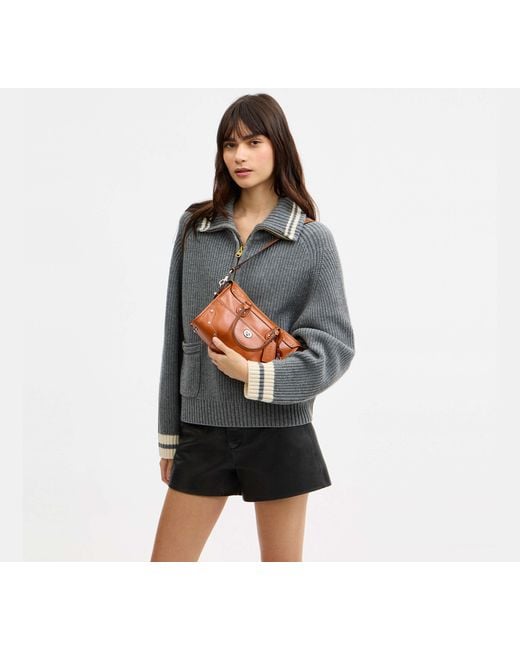 COACH Black Rhyder Satchel Bag 24