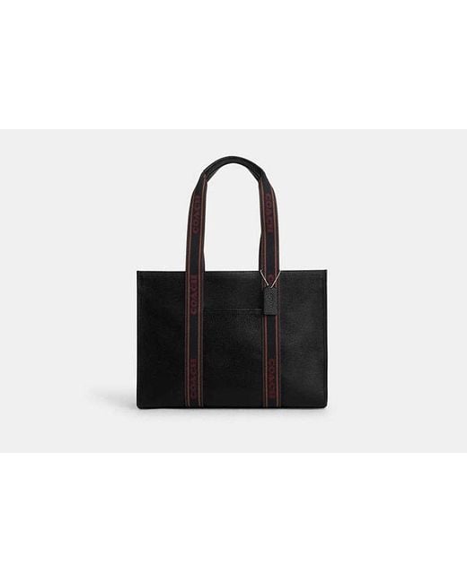 COACH Black Large Smith Tote Bag