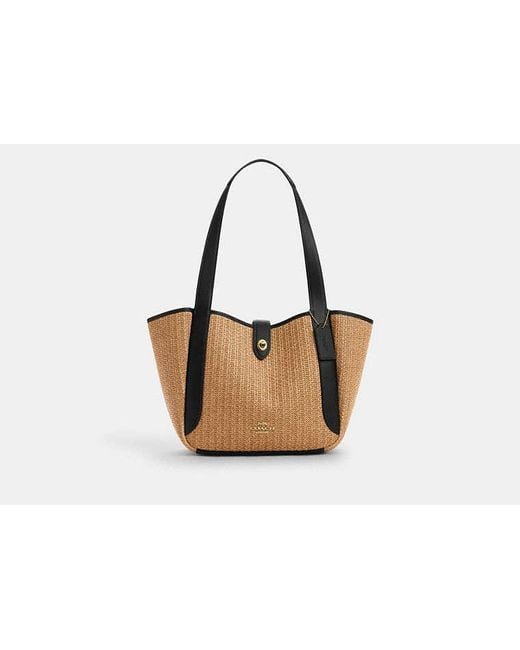 Borsa Larga Hadley Con Chiusura Girevole di COACH in Black