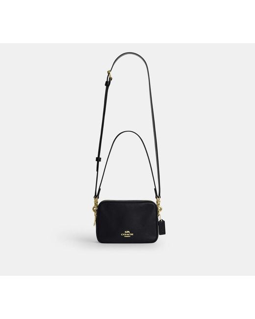 COACH Black Mini Carey Crossbody Bag