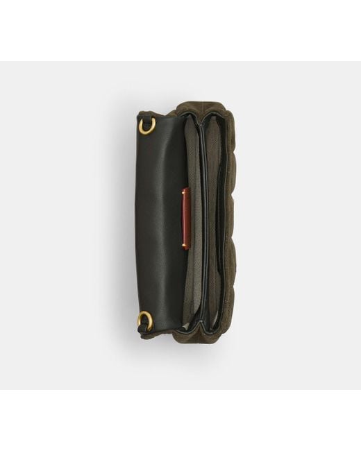 Borsa A Tracolla Tabby 19 Con Catena Trapuntata di COACH in Black