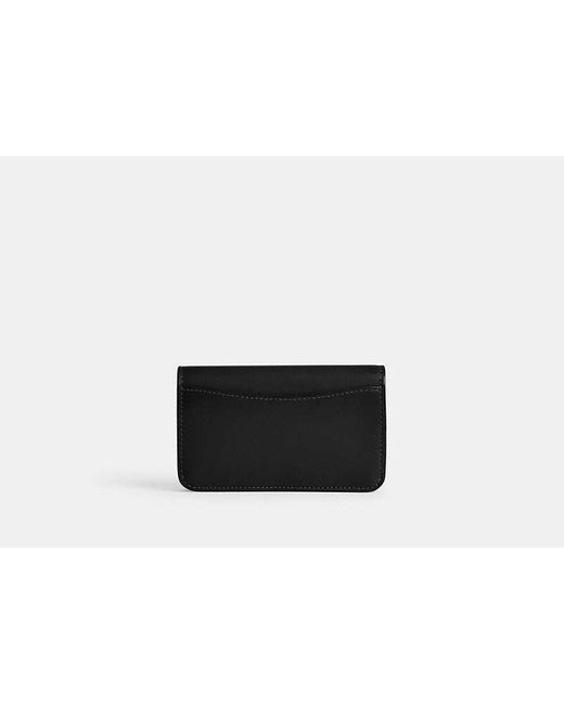 Tarjetero Essential Slim COACH de color Black