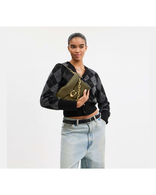 COACH Black Chain Tabby Shoulder Bag