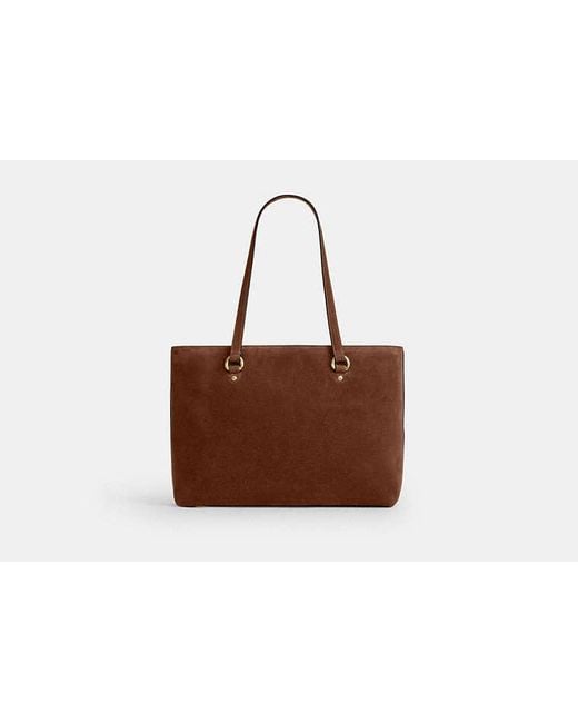 COACH Brown Station Tote Bag
