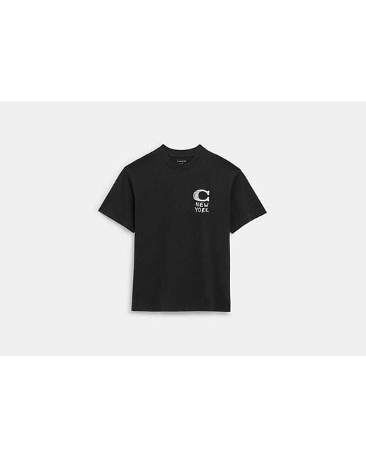 Camiseta New York COACH de color Black