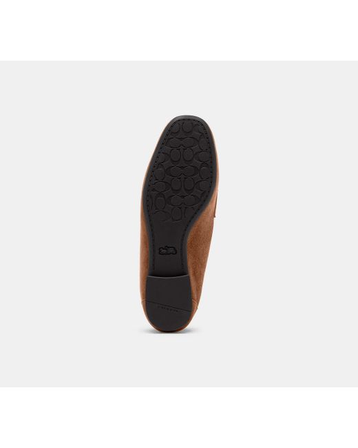 COACH Brown Sculpted C Loafer