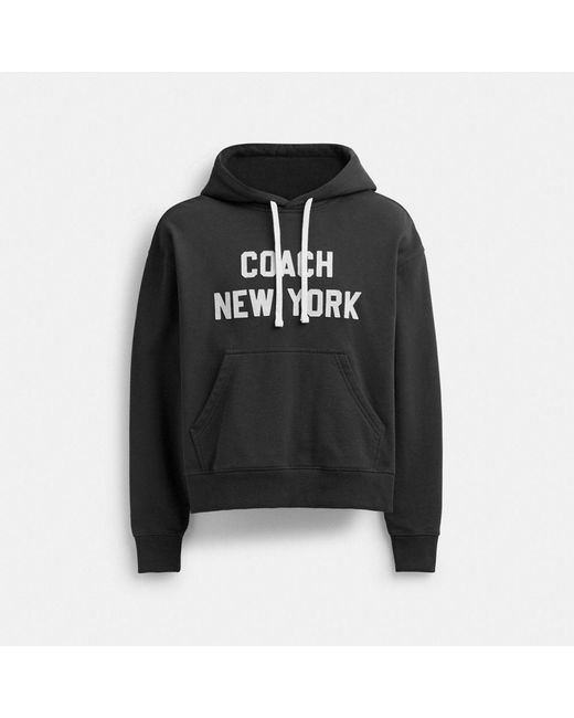 COACH Black Hoodie Sweatshirt for men