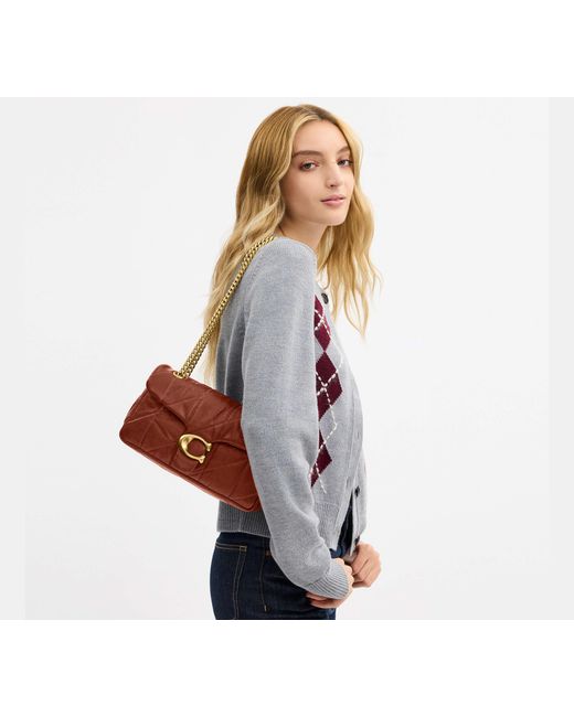 COACH Brown Tabby Shoulder Bag 26 With Quilting