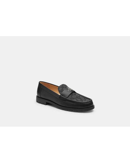 COACH Janie Loafer in Black | Lyst