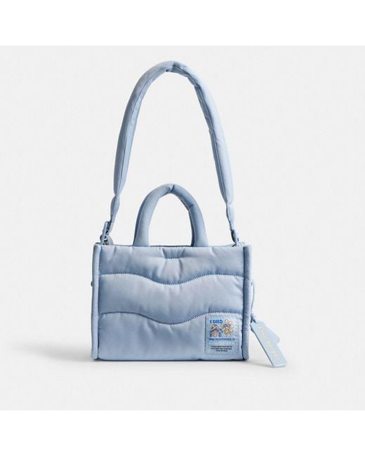 COACH Blue Topia Loop Mini Tote
