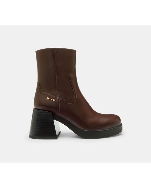 COACH Black Block Heel Boot