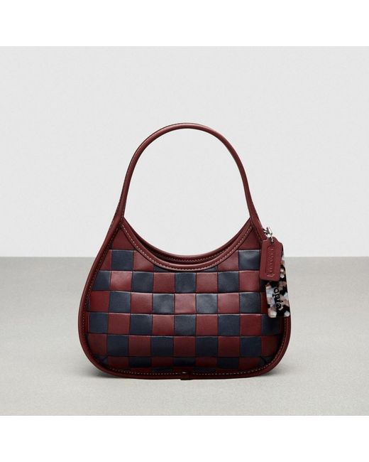 COACH Ergo Bag In Checkerboard Upcrafted Leather in Purple | Lyst