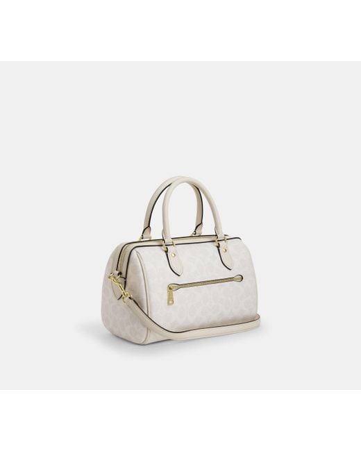 COACH Black Rowan Satchel Bag