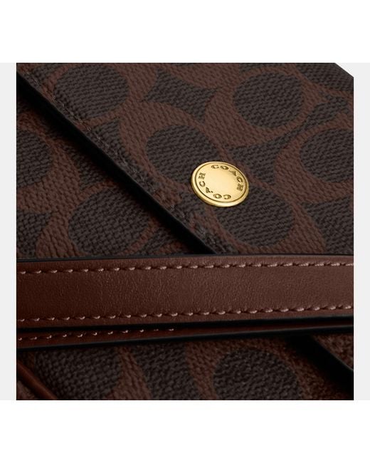 COACH Black Brook Flap Chain Bag