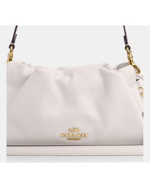 Borsa A Tracolla Faye Con Ruche di COACH in White